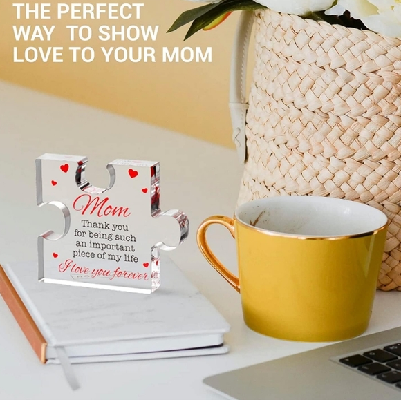 💙4/$20 MOM Acrylic Block Puzzel Piece - Picture 4 of 5